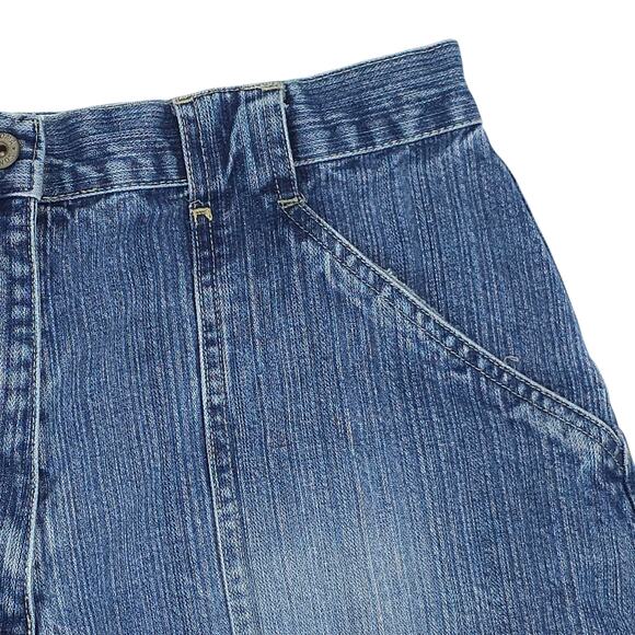 Sonoma Jean Company Shorts Womens 10 Blue Denim High Rise Cuffed Vintage Style - Picture 4 of 12